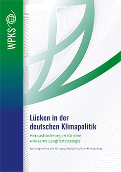 Cover "Lücken in der deutschen Klimapolitik"